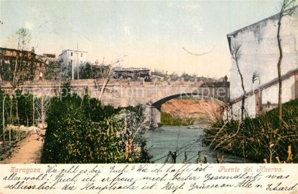 Zaragoza Saragossa Espana Puente del Huerva