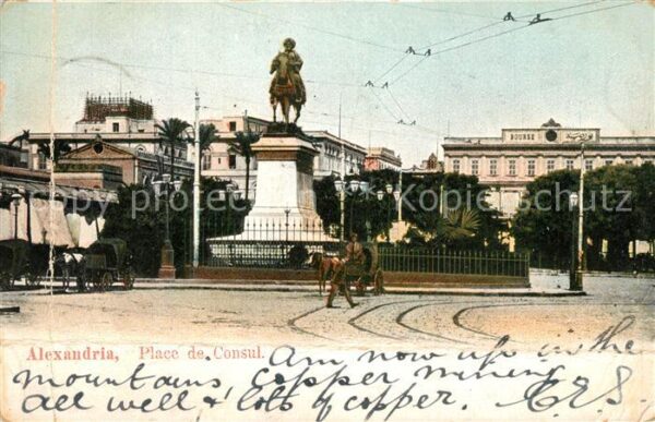 Alexandria Alexandrie Aegypten Place de Consul