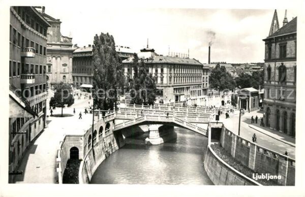 Ljubljana Kanal Brücke