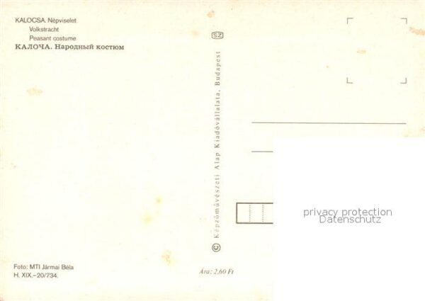 Kalocsa Mädchen in Volkstracht – Bild 2