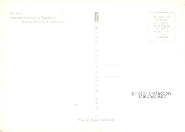 Poznan Posen Fragment placu Ludwika Warynskiego – Bild 2