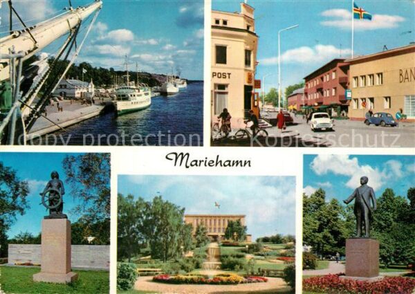 Mariehamn Västerhamn Torgatan Mannen Park Stadshu