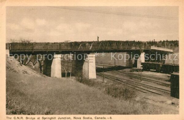 Nova Scotia The CNR Bridge at Springhill Junction