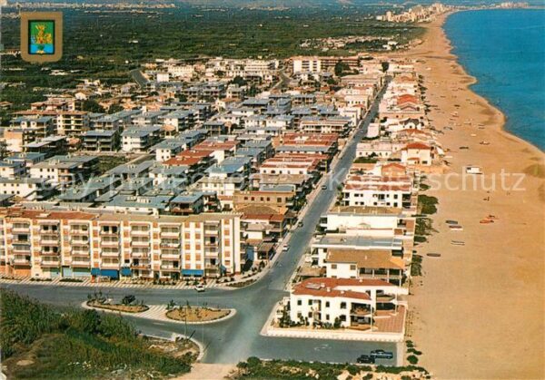 Oliva Valencia Vista aerea de la playa