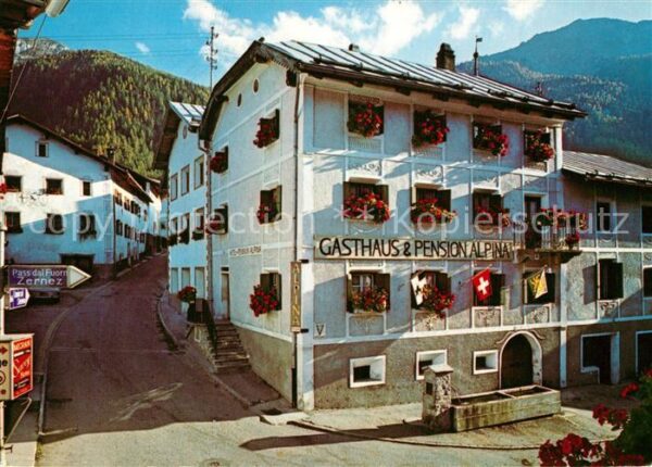 Zernez GR Gasthaus Pension Alpina Sta Maria