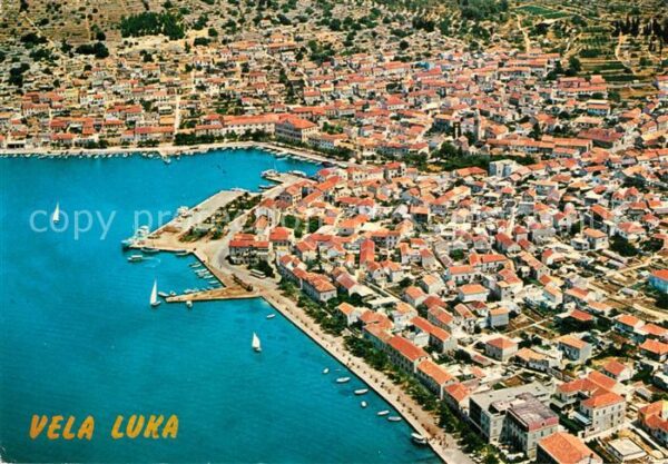 Vela Luka Fliegeraufnahme