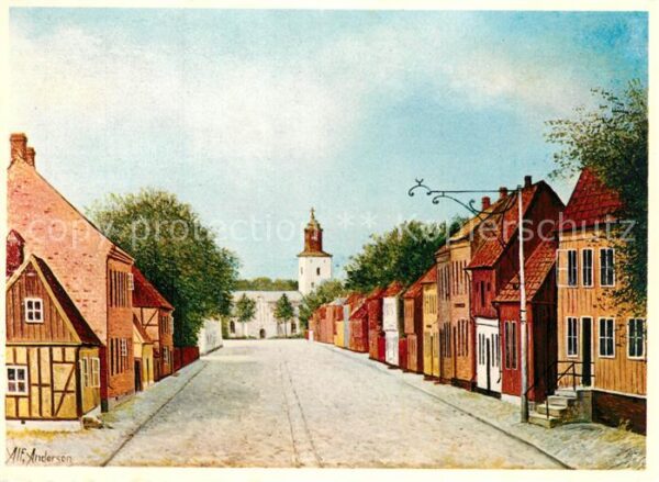 Halmstad Kopmansgatan fran 1860 talet