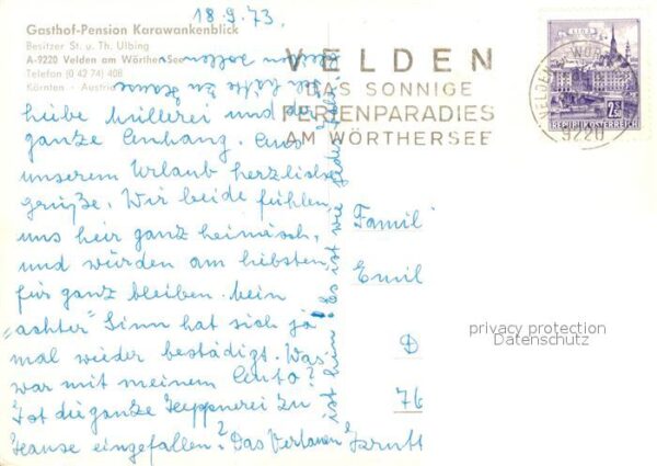 Velden Woerthersee Gasthof Pension Karawankenblick – Bild 2