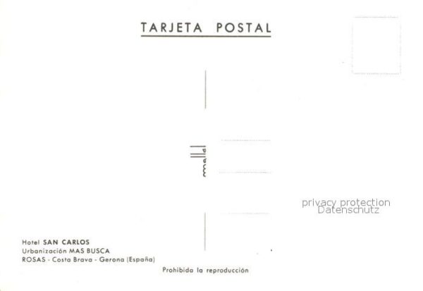 Rosas Costa Brava Cataluna Hotel San Carlos Schwimmbad – Bild 2