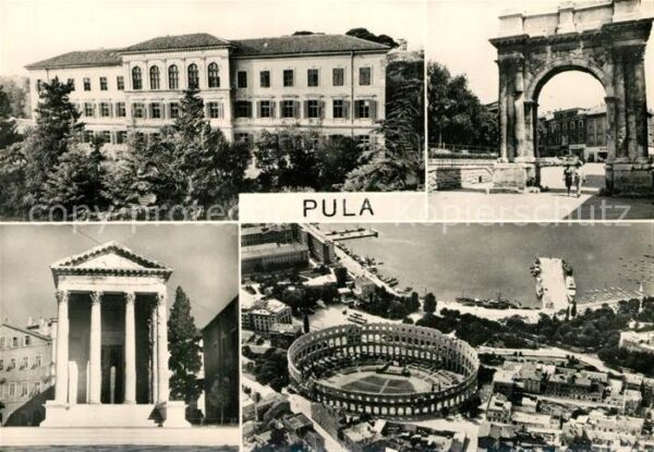 Pola Pula Croatia Teilansichten Sehenswürdigkeiten