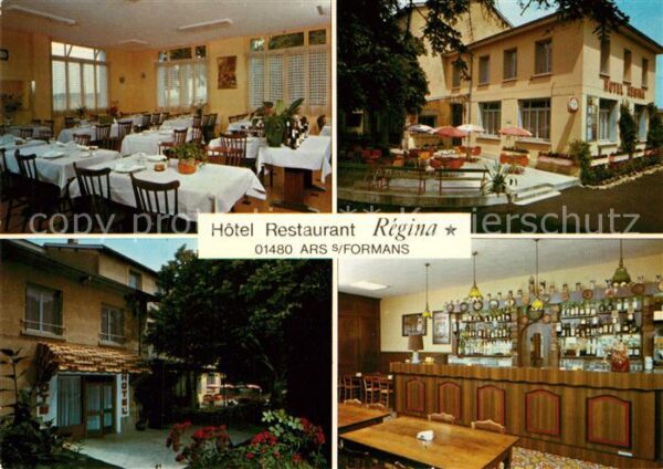 Jassans-Riottier Hotel Restaurant Regina Gastraum Bar