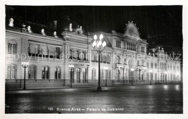 Buenos Aires Palacio de Gobierno Nacht