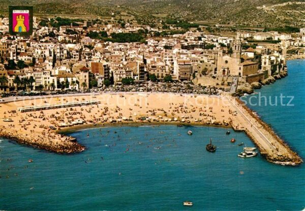 Sitges Vista parcial aerea Embarcadero