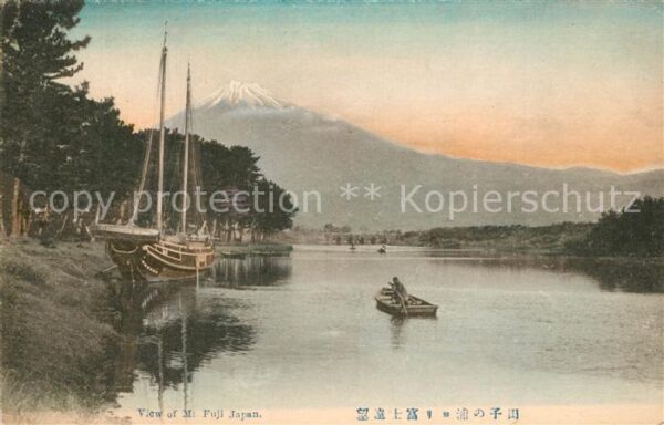 Mount Fuji Panorama Segelboote