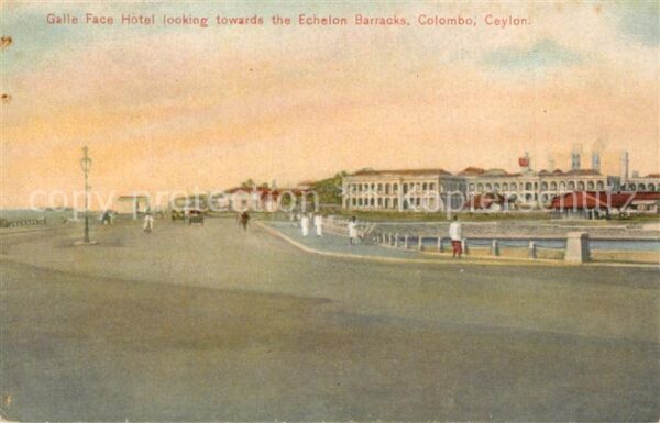 Colombo Ceylon Sri Lanka Galle Face Hotel an the Echelon Barrack