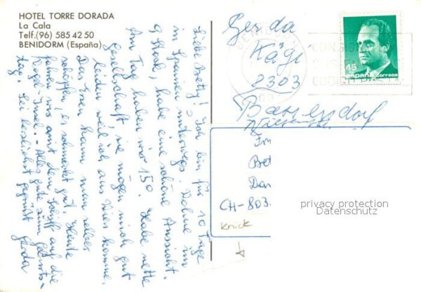 Benidorm Hotel Torre Dorada Fliegeraufnahme – Bild 2