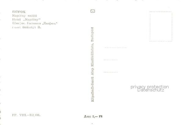Siofok Hotel Napfeny – Bild 2