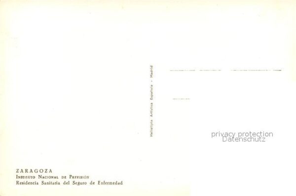 Zaragoza Saragossa Espana Residencia Sanitaria del Seguro de Enfe – Bild 2