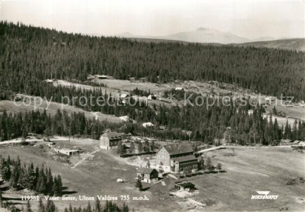 Valdres Fylke Oppland Vaset Seter Fliegeraufnahme