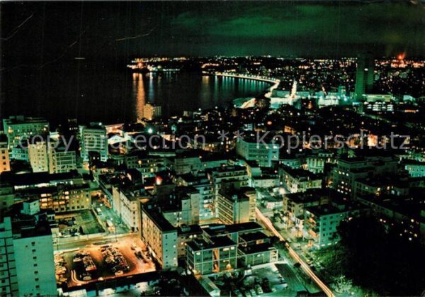 Havana Habana Aerial view at night