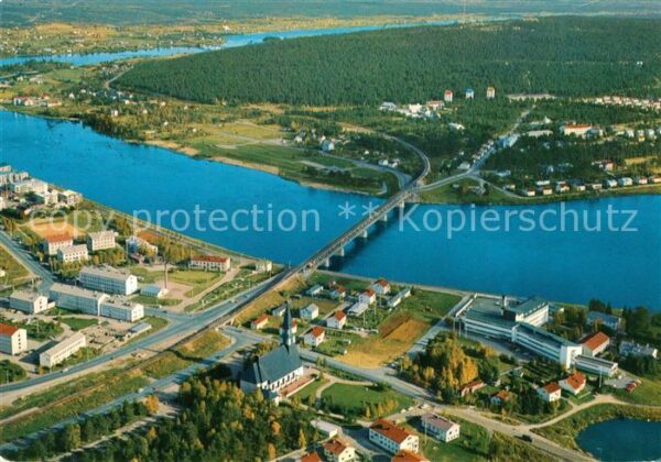 Rovaniemi Blick von der Kirche auf den Ounasvaara