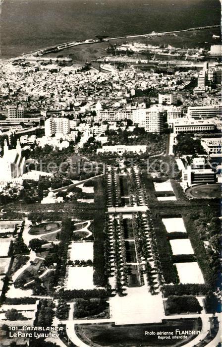 Casablanca Parc Lyautey vue aérienne