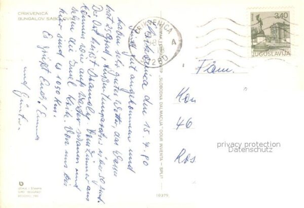 Crikvenica Kroatien Bungalov Sabolovic Fliegeraufnahme – Bild 2