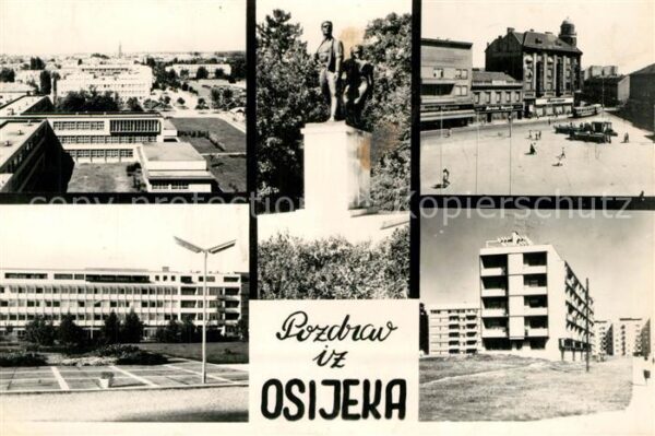 Osijek Croatia Teilansichten Gebäude Siedlung Wohnbloc