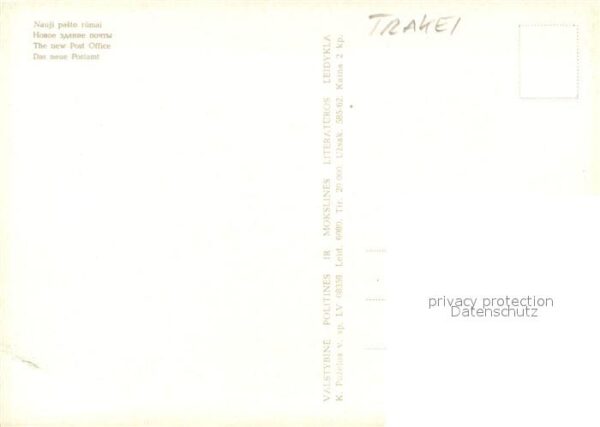 Trakei Litauen Neues Postamt – Bild 2