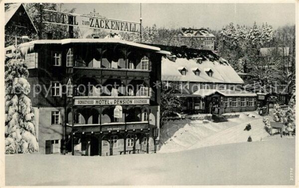 Schreiberhau Niederschlesien Hotel zum Zackenfall Oskar Br?heim