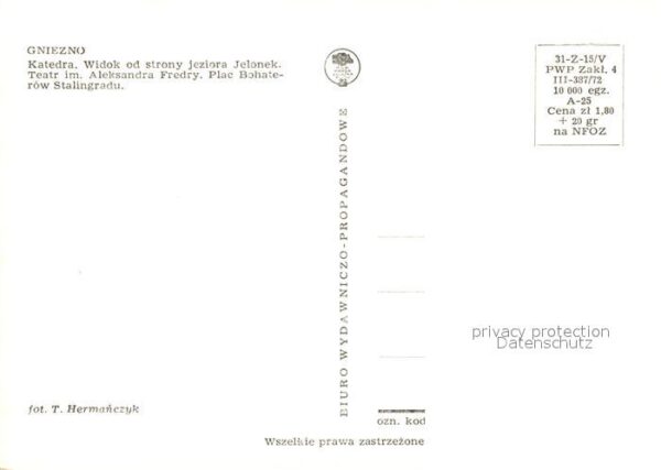 Gniezno Katedra Teatr Aleksandra Fredry Plac Bo – Bild 2