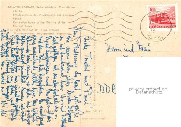 Balatonszabadi Erholungsheim Ministerium Binnenhandel – Bild 2