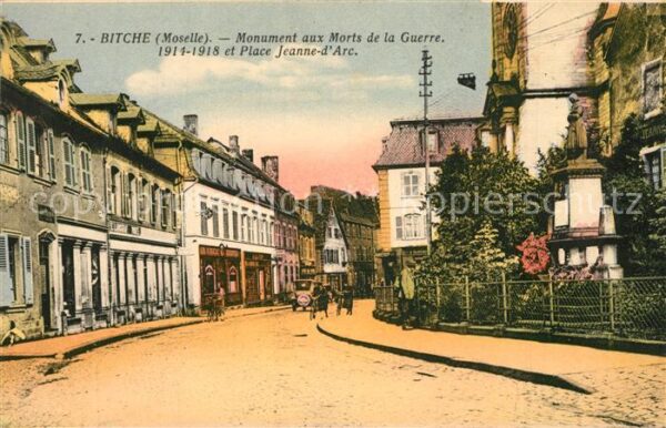 Bitche Moselle Monument aux Morts de la Guerre Place J