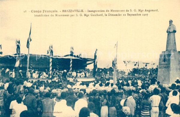 Brazzaville Inauguration du Monument de SG Mgr Augo