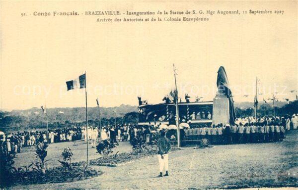 Brazzaville Inauguration de la Statue de SG Mgr Aug