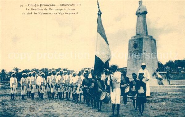 Brazzaville Le Bataillon du Patronage St Louis au p