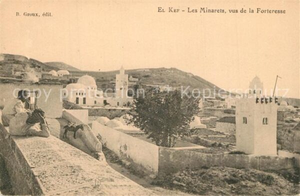 Tunesien El Kef Les Minarets vus de la Forteress