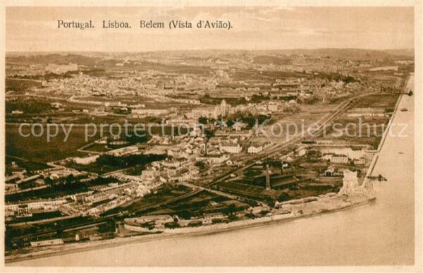 Belem Lisboa Panorama Fliegeraufnahme