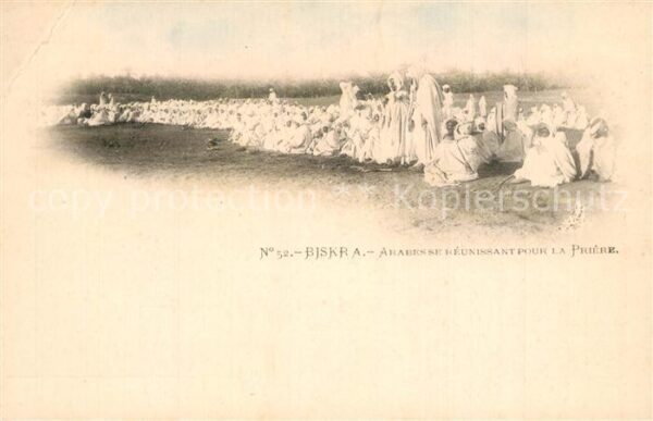 Biskra Arabesse Reunssant Pour la Priere