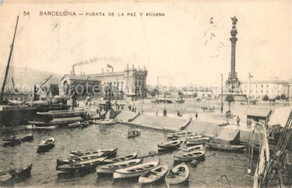 Barcelona Cataluna Puerta de la Paz Aduana