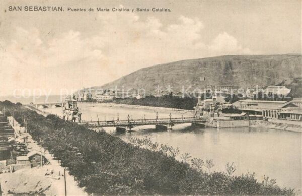 San Sebastian  Pais Vasco ES Puentes de Maria Cristina y Santa Catal
