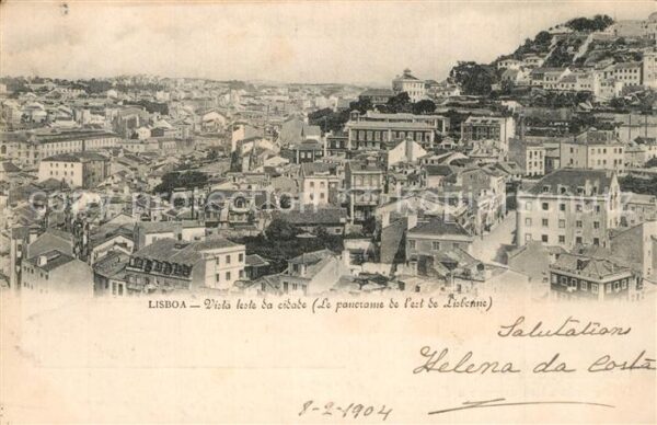 Lisboa Fliegeraufnahme Panorama