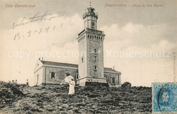 Fuenterrabia Hondarribia Phare du Cap Figuies Cote Cantabrique