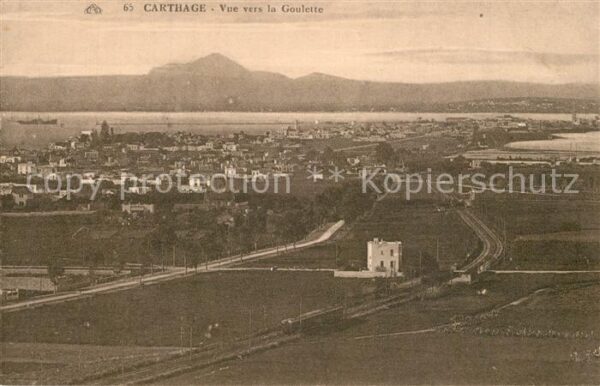 Carthage Karthago Vue vers la Goulette