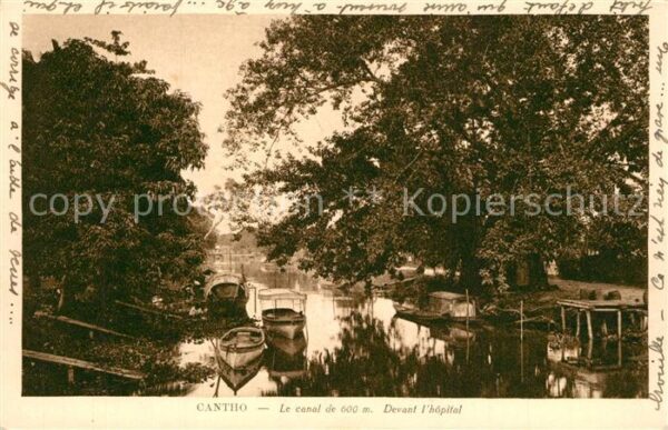Cantho Can Tho Le Canal Devant hopital