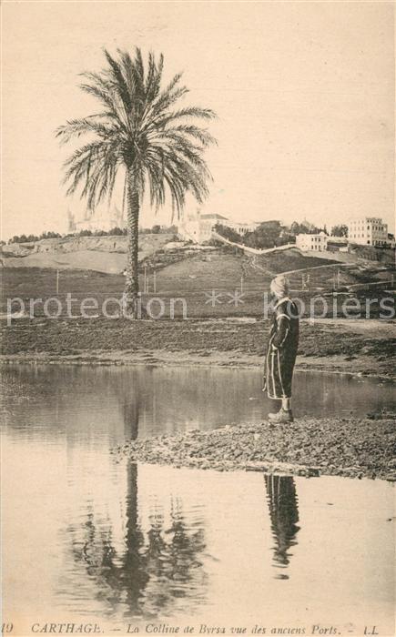 Carthage Karthago La Colline de Byrsa vue des anciens Por