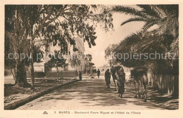 Gabes Boulevard Faure Biguet et l’Hotel de l'