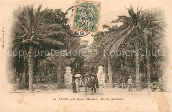Alger Algerien Le Square Bresson Entree principale