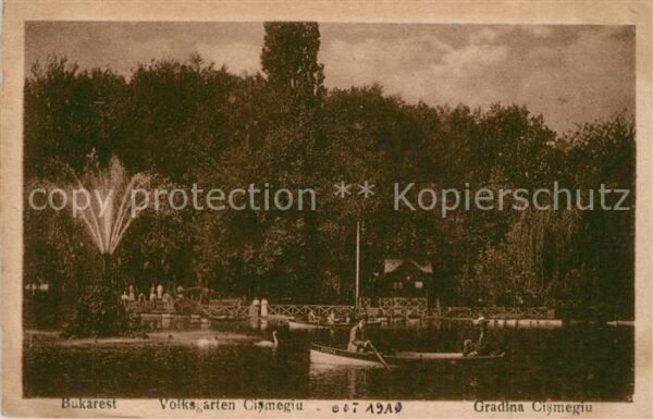 Bukarest Volksgarten Cismegiu