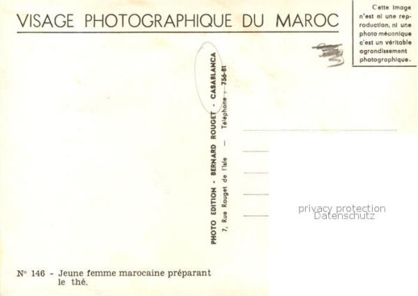 Casablanca Jeune femme marocaine preparant le the – Bild 2